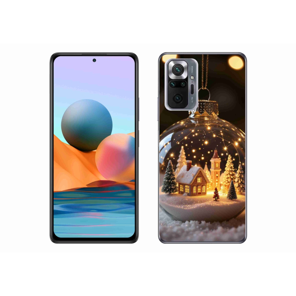 Gelový kryt mmCase na Xiaomi Redmi Note 10 Pro - vánoční koule 3