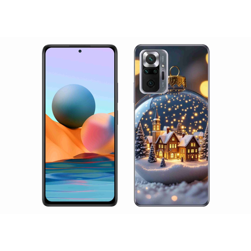 Gelový kryt mmCase na Xiaomi Redmi Note 10 Pro - vánoční koule 4