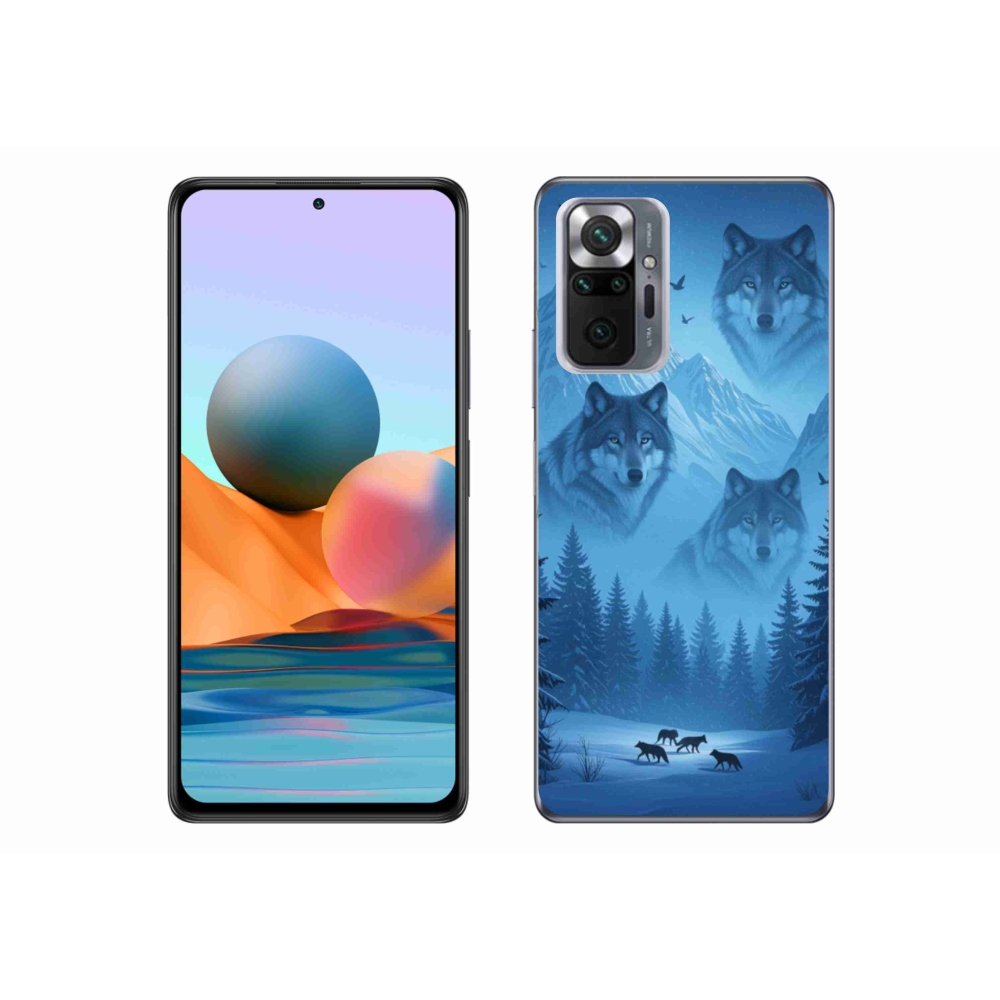Gelový kryt mmCase na Xiaomi Redmi Note 10 Pro - vlčí smečka