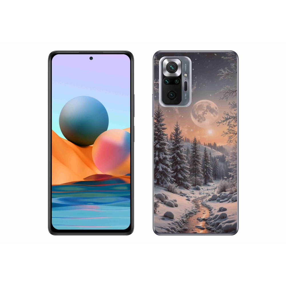 Gelový kryt mmCase na Xiaomi Redmi Note 10 Pro - zimní krajina 2