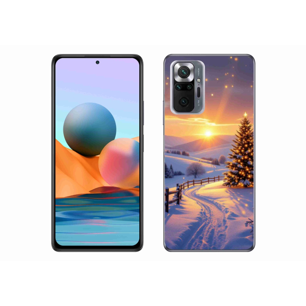 Gelový kryt mmCase na Xiaomi Redmi Note 10 Pro - zimní krajina