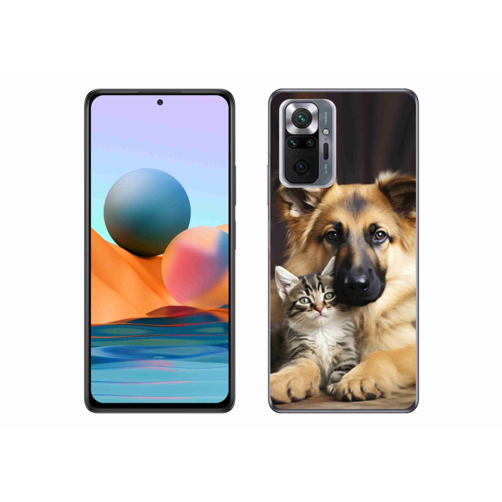 Gelový kryt mmCase na Xiaomi Redmi Note 10 Pro - zvířecí přátelství