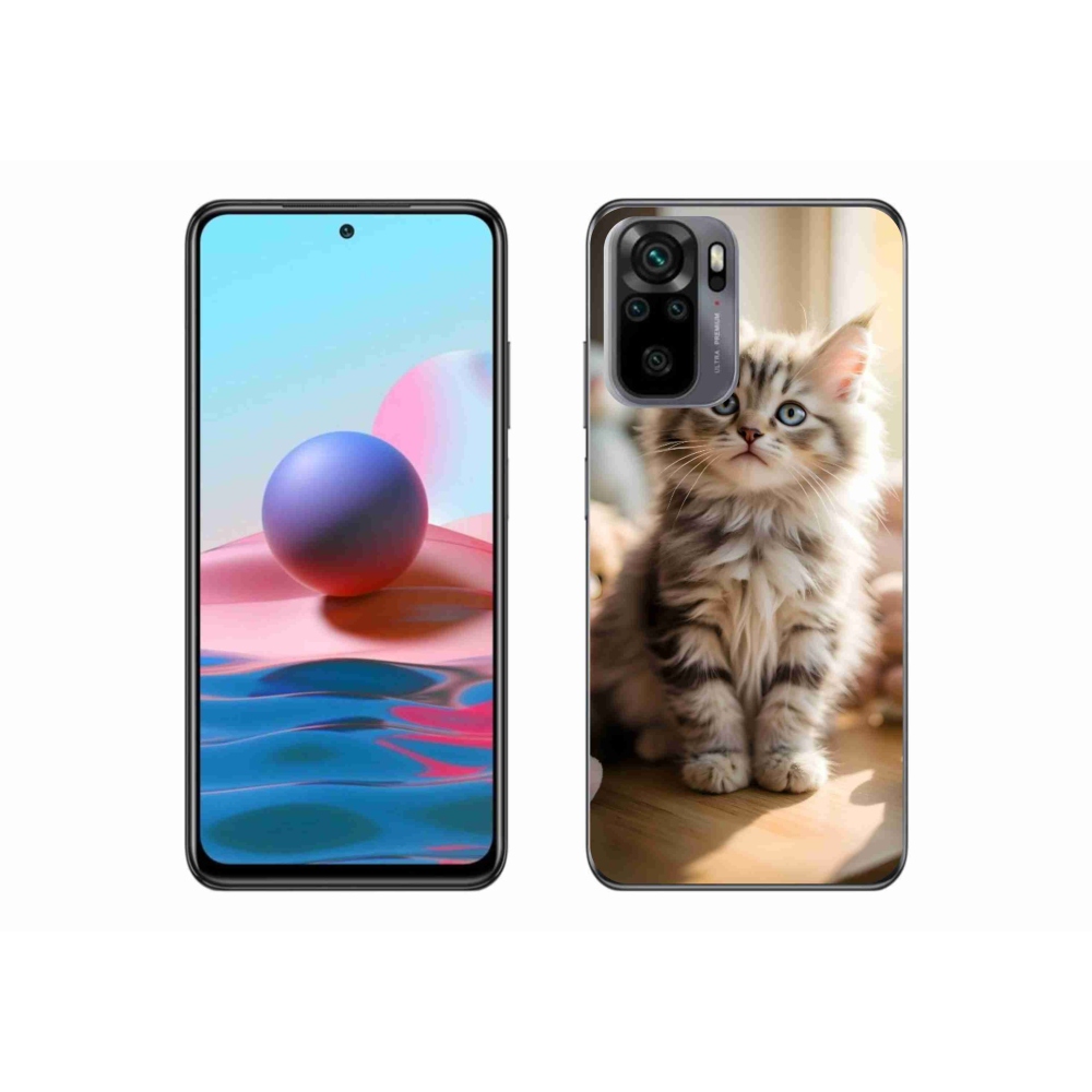 Gelový kryt mmCase na Xiaomi Redmi Note 10 - roztomilé kotě 10