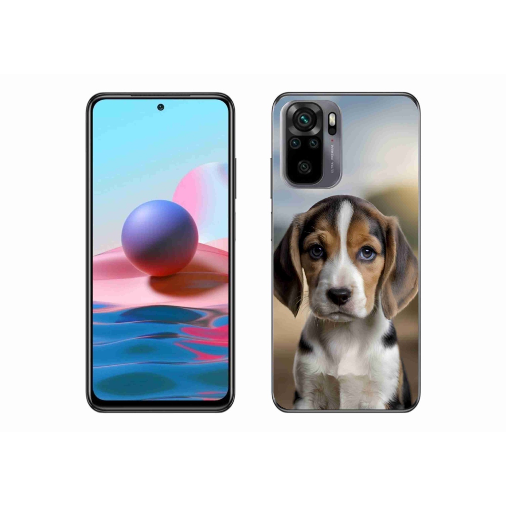 Gelový kryt mmCase na Xiaomi Redmi Note 10 - roztomilý bígl