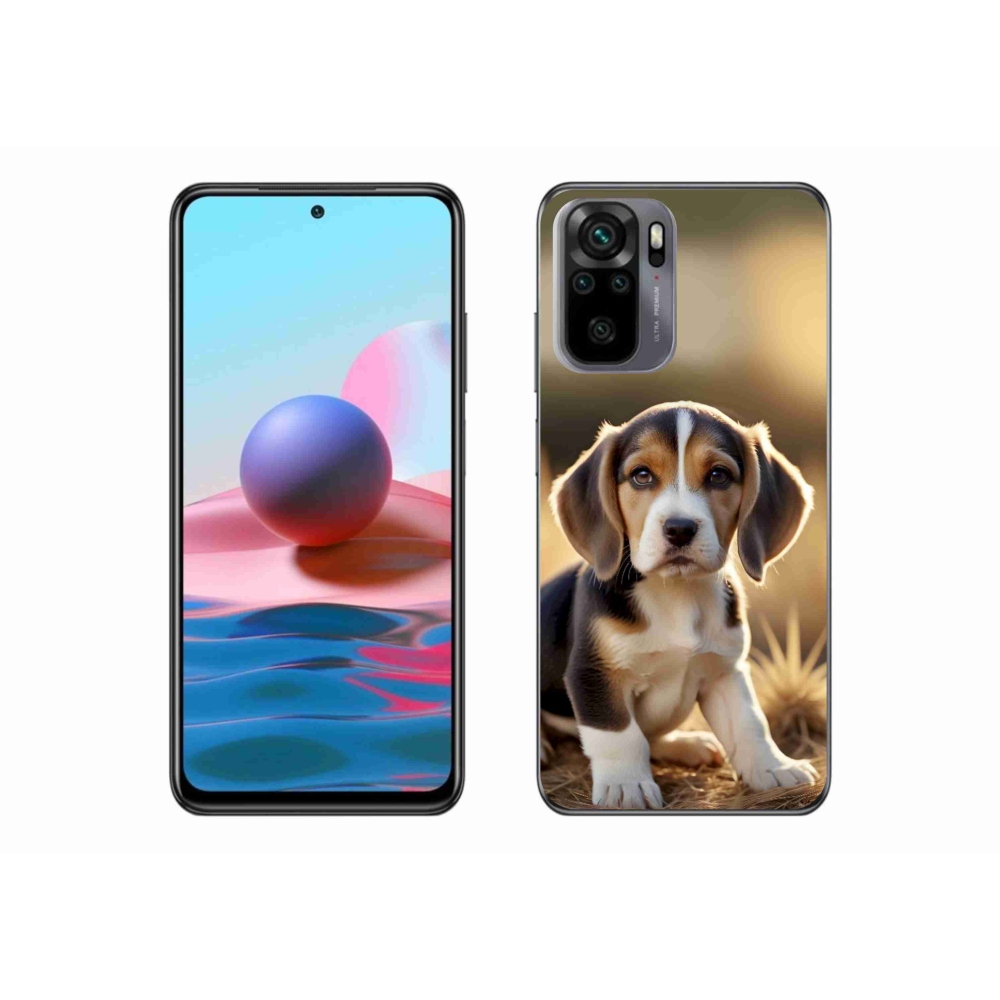 Gelový kryt mmCase na Xiaomi Redmi Note 10 - roztomilý bígl