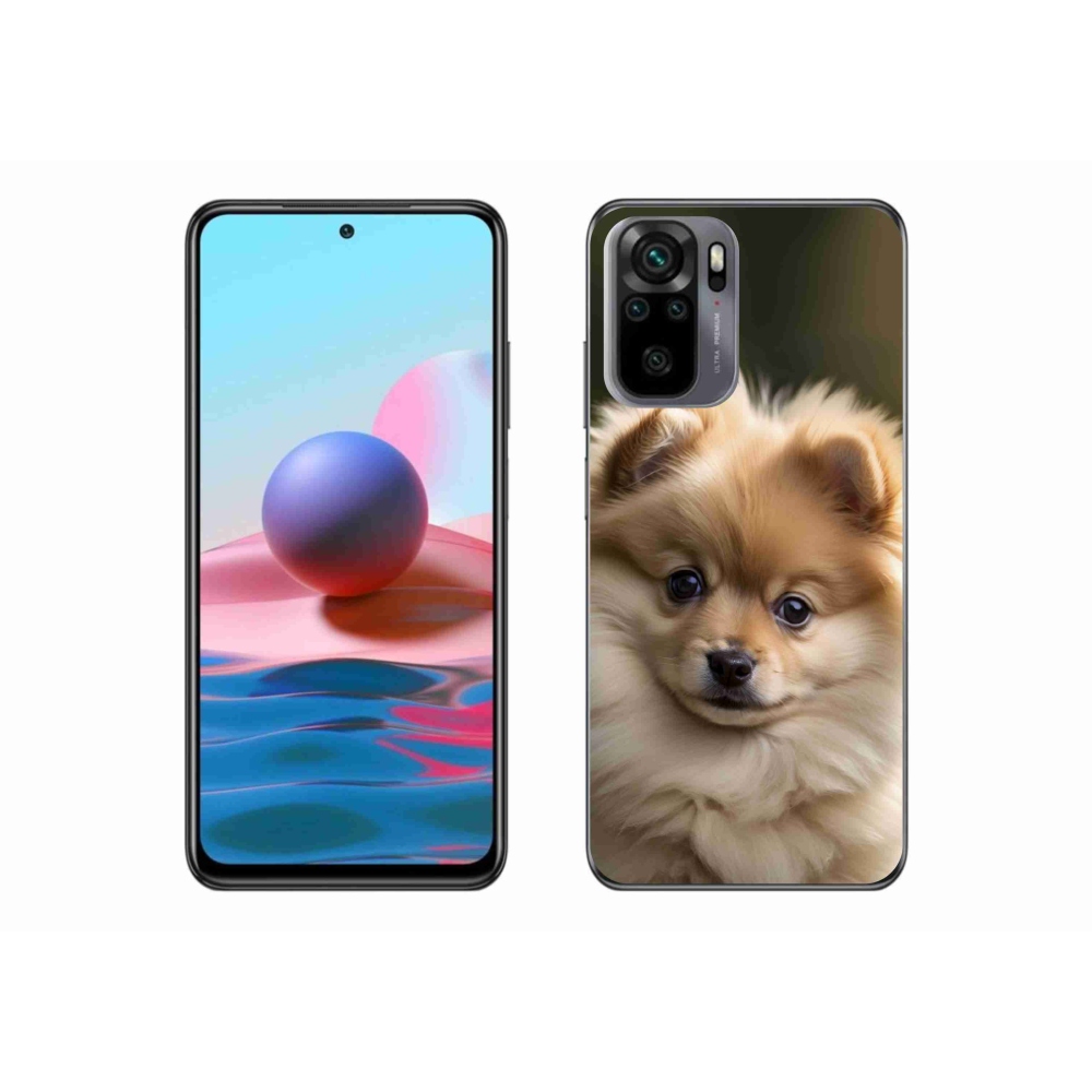 Gelový kryt mmCase na Xiaomi Redmi Note 10 - roztomilý pomeranian 2