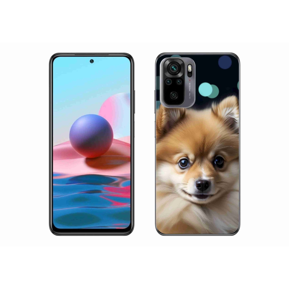 Gelový kryt mmCase na Xiaomi Redmi Note 10 - roztomilý pomeranian