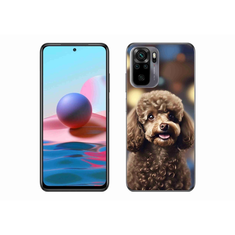Gelový kryt mmCase na Xiaomi Redmi Note 10 - roztomilý pudl