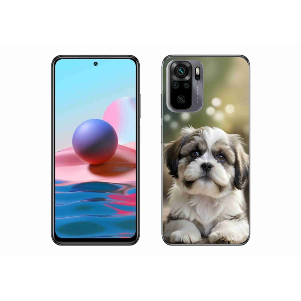 Gelový kryt mmCase na Xiaomi Redmi Note 10 - roztomilý shih-tzu