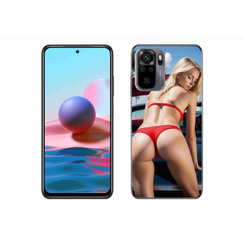 Gelový kryt mmCase na Xiaomi Redmi Note 10 - sexy žena 2