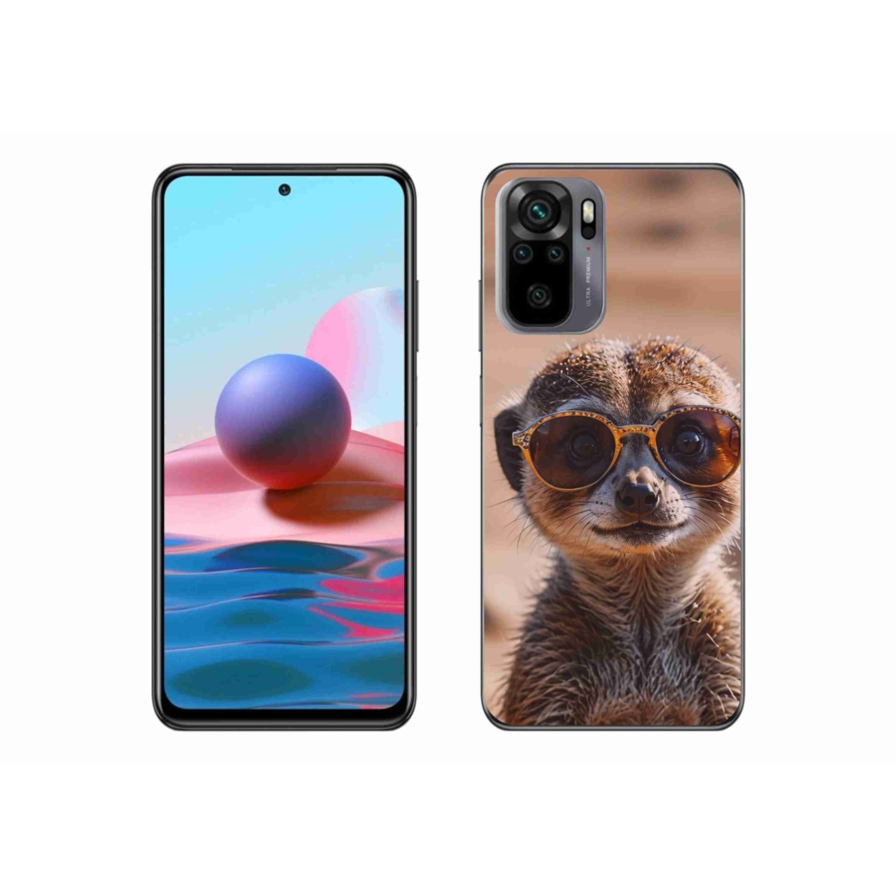 Gelový kryt mmCase na Xiaomi Redmi Note 10 - stylová surikata