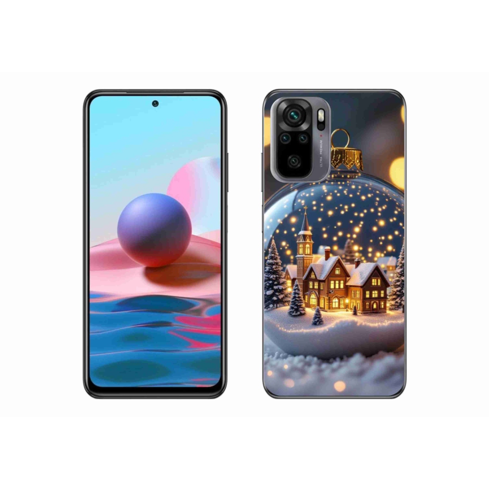 Gelový kryt mmCase na Xiaomi Redmi Note 10 - vánoční koule 4