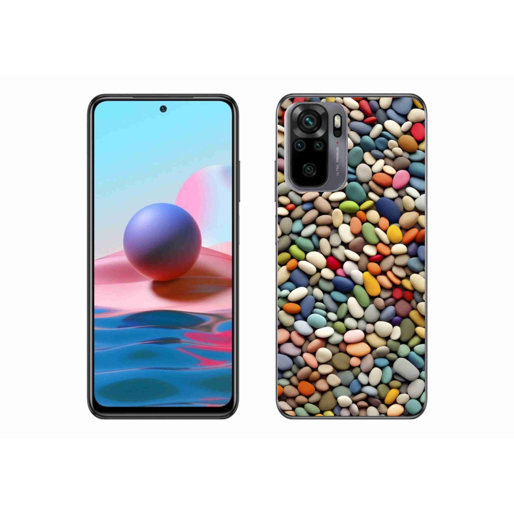 Gelový kryt mmCase na Xiaomi Redmi Note 10S - barevné kamínky 2