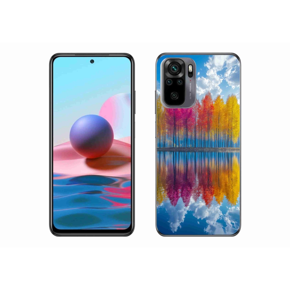 Gelový kryt mmCase na Xiaomi Redmi Note 10S - barevné stromy