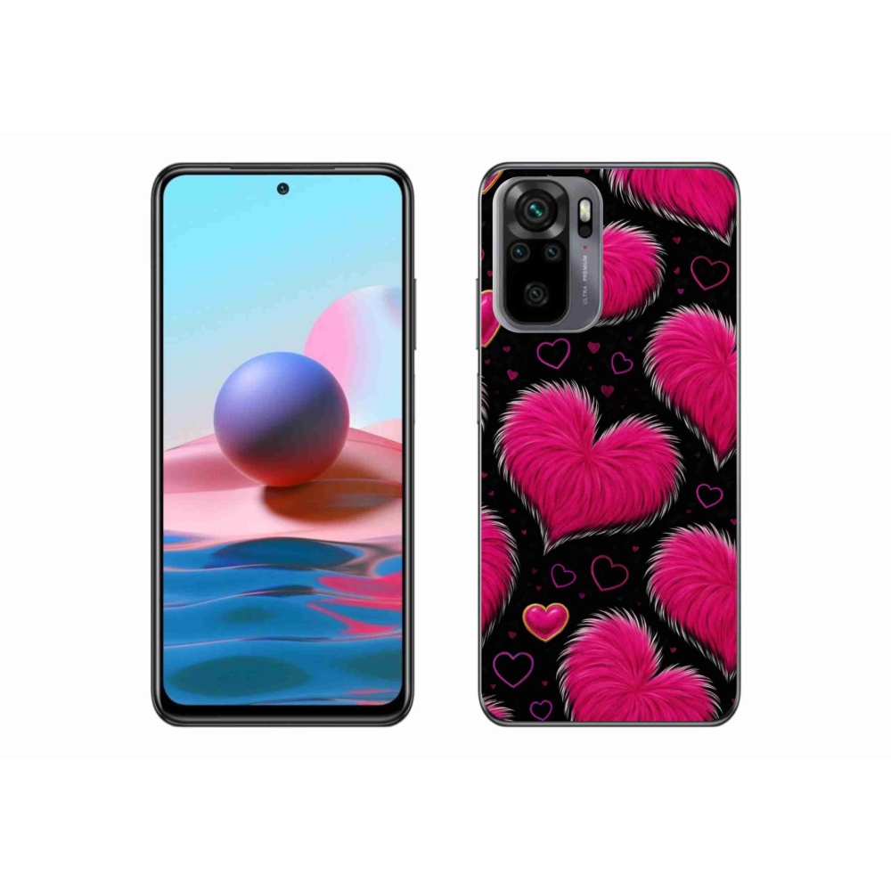 Gelový kryt mmCase na Xiaomi Redmi Note 10S - hebká srdce