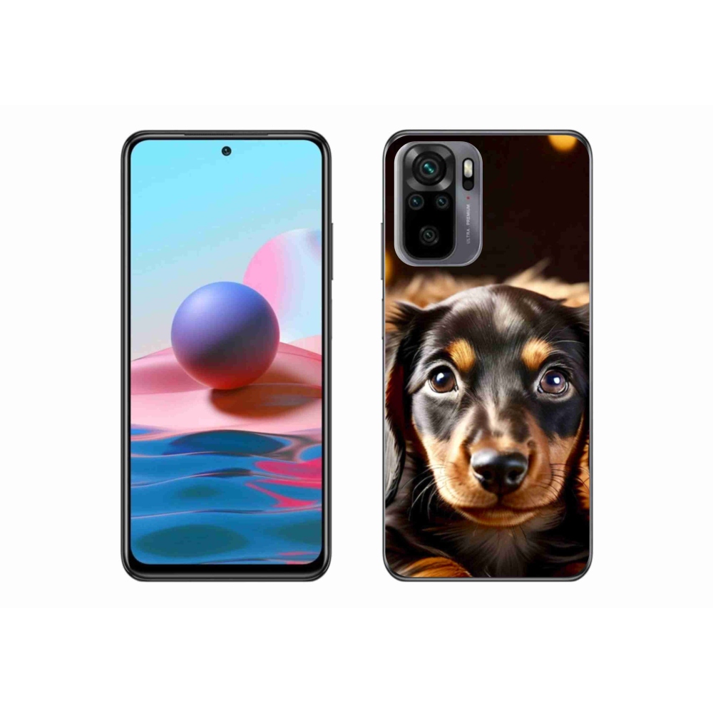 Gelový kryt mmCase na Xiaomi Redmi Note 10S - jezevčík