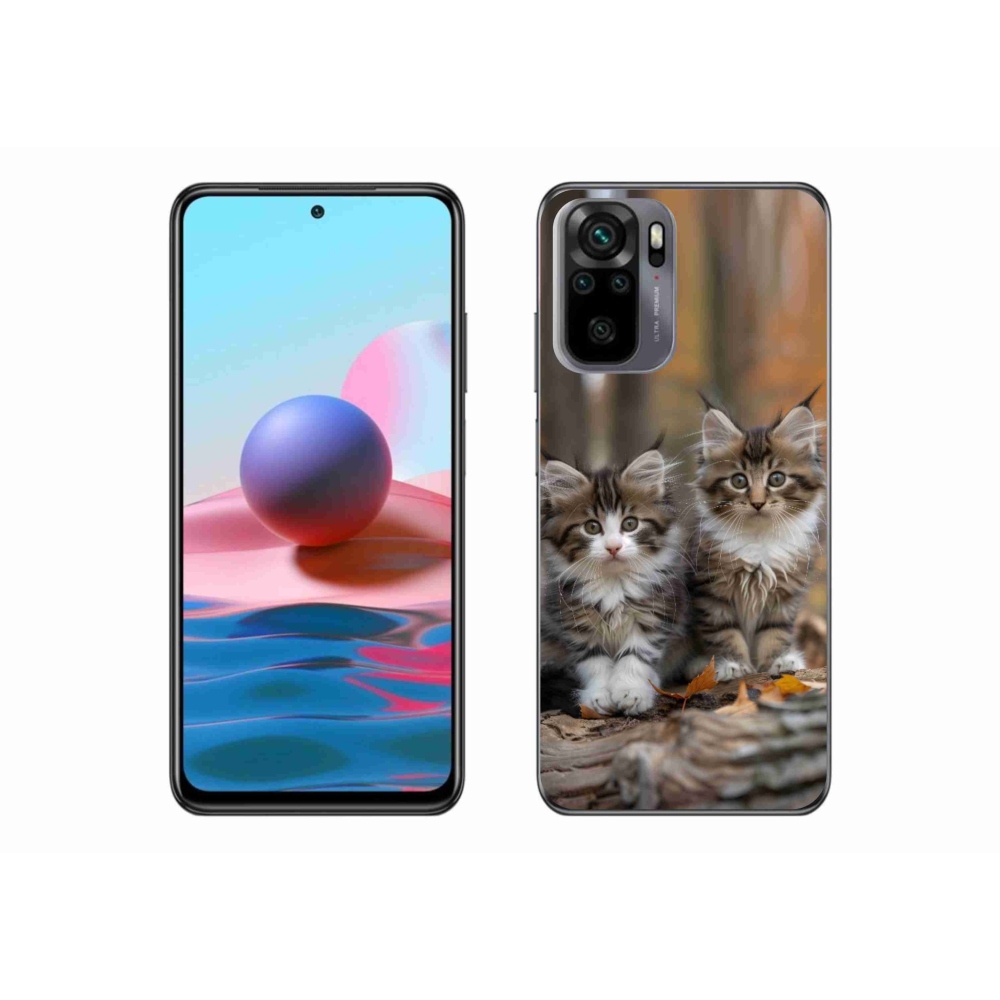 Gelový kryt mmCase na Xiaomi Redmi Note 10S - kočičí duo 3