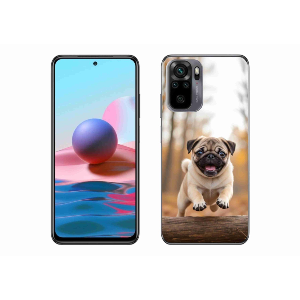 Gelový kryt mmCase na Xiaomi Redmi Note 10S - mops 2