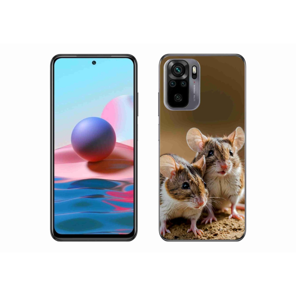 Gelový kryt mmCase na Xiaomi Redmi Note 10S - myší duo