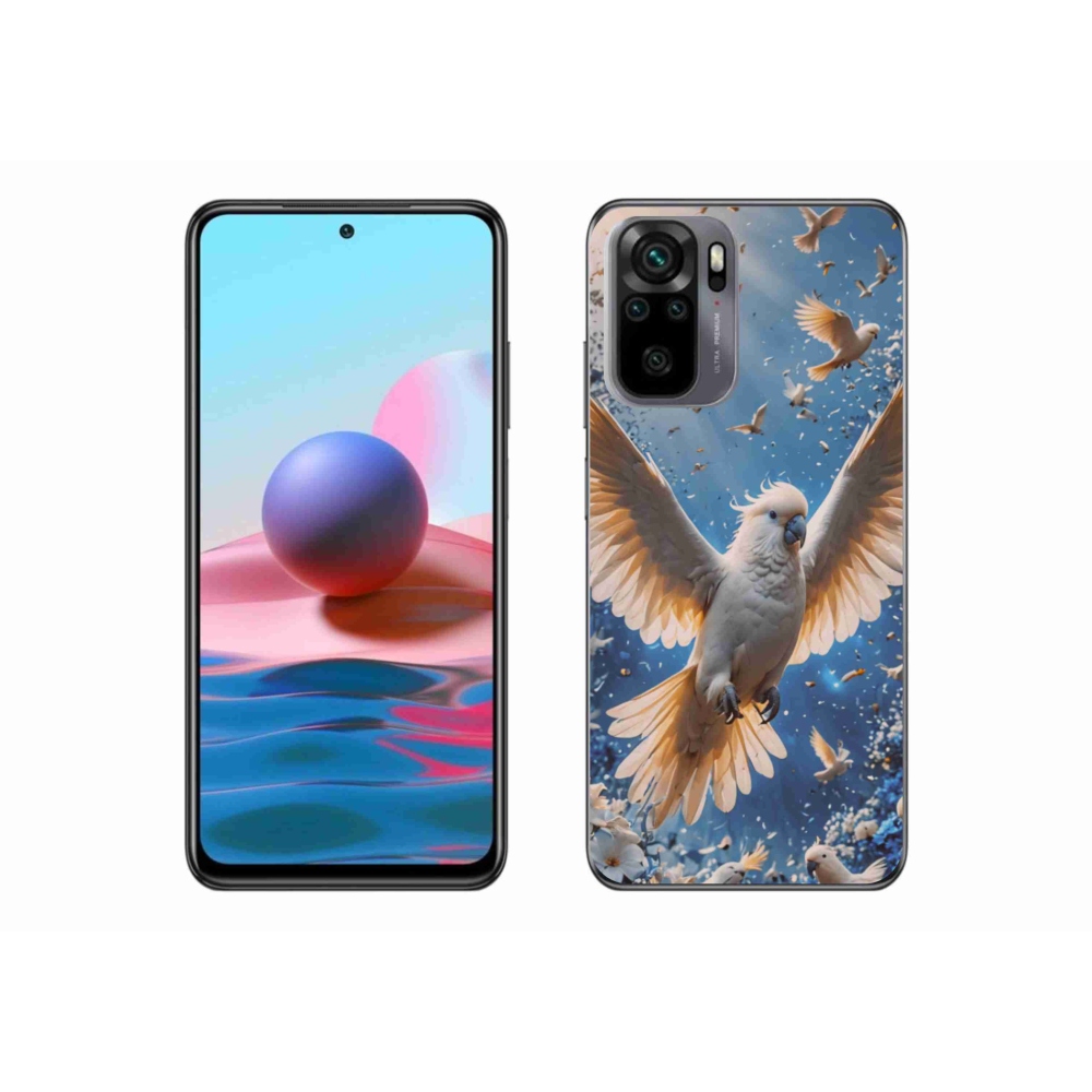 Gelový kryt mmCase na Xiaomi Redmi Note 10S - papoušek kakadu