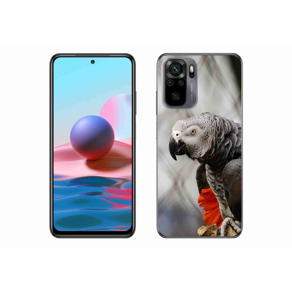Gelový kryt mmCase na Xiaomi Redmi Note 10S - papoušek žako 3