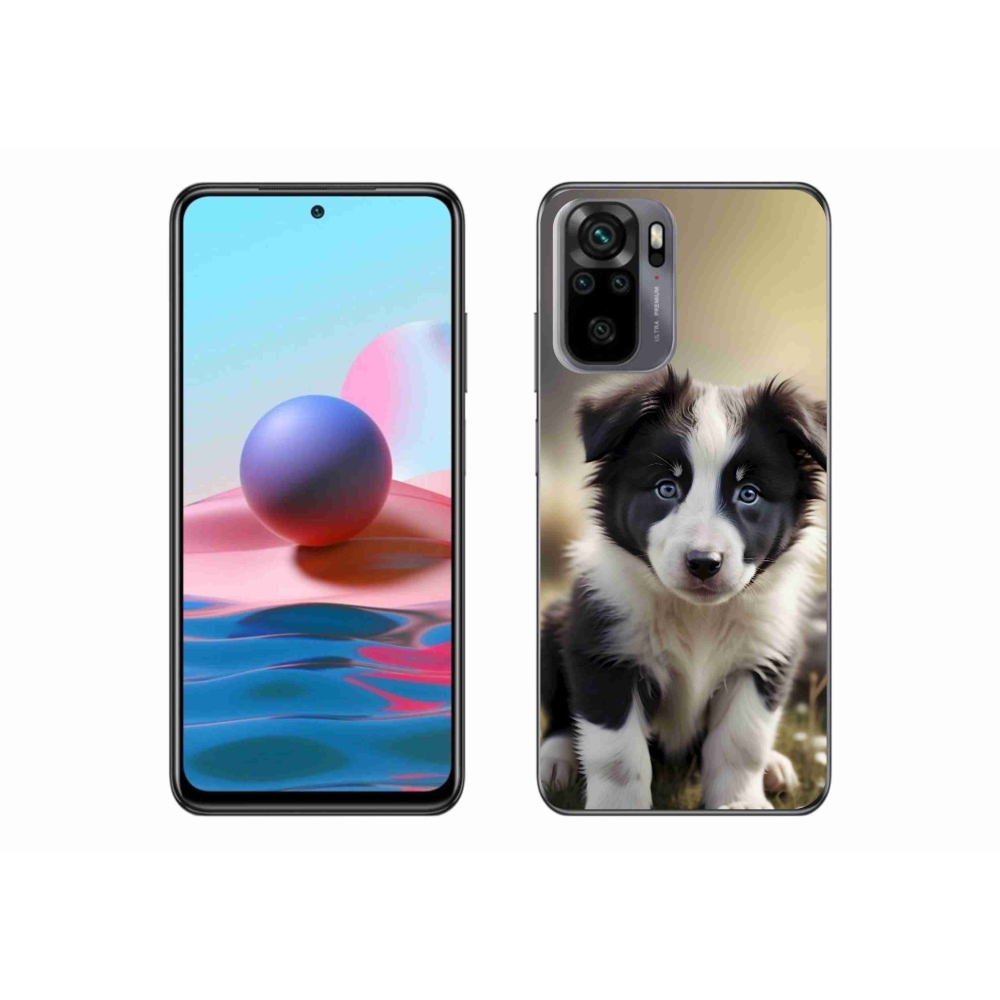Gelový kryt mmCase na Xiaomi Redmi Note 10S - roztomilá border kolie