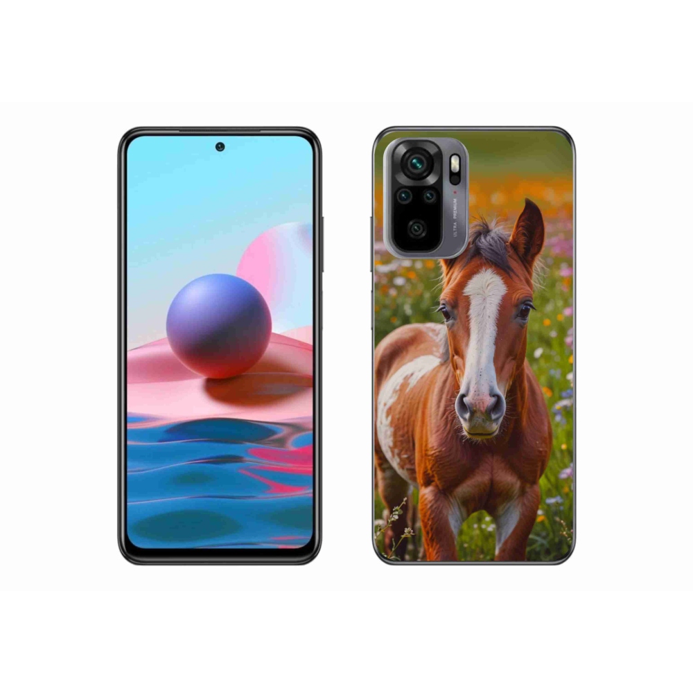 Gelový kryt mmCase na Xiaomi Redmi Note 10S - roztomilé hříbě