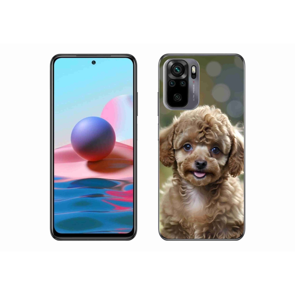 Gelový kryt mmCase na Xiaomi Redmi Note 10S - roztomilý pudl