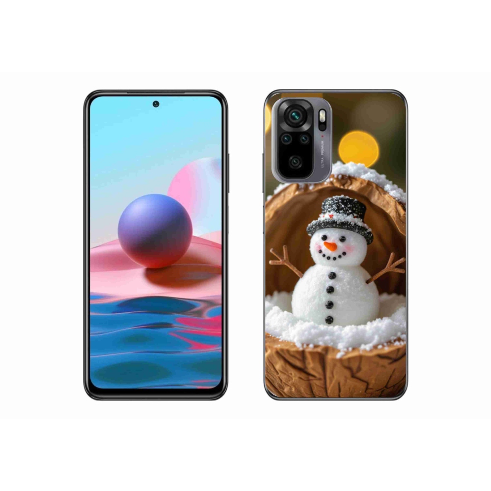 Gelový kryt mmCase na Xiaomi Redmi Note 10S - sněhulák 4