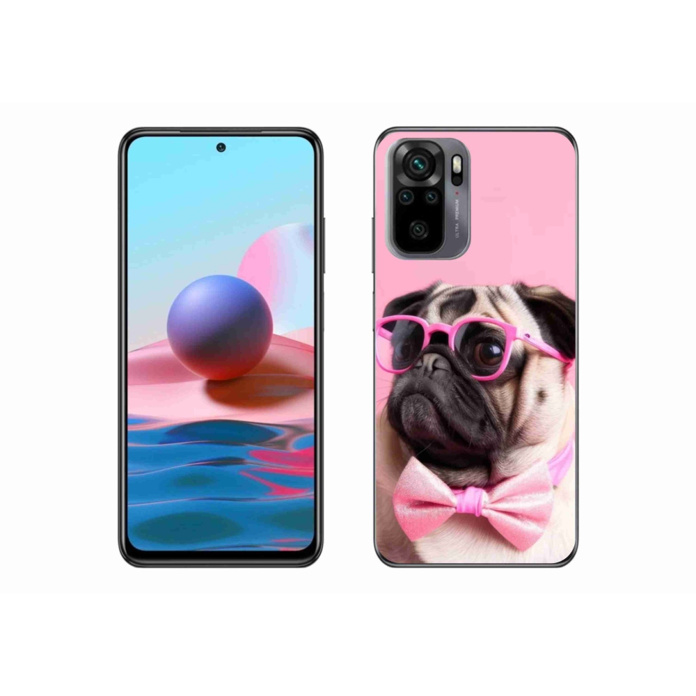 Gelový kryt mmCase na Xiaomi Redmi Note 10S - stylový mops