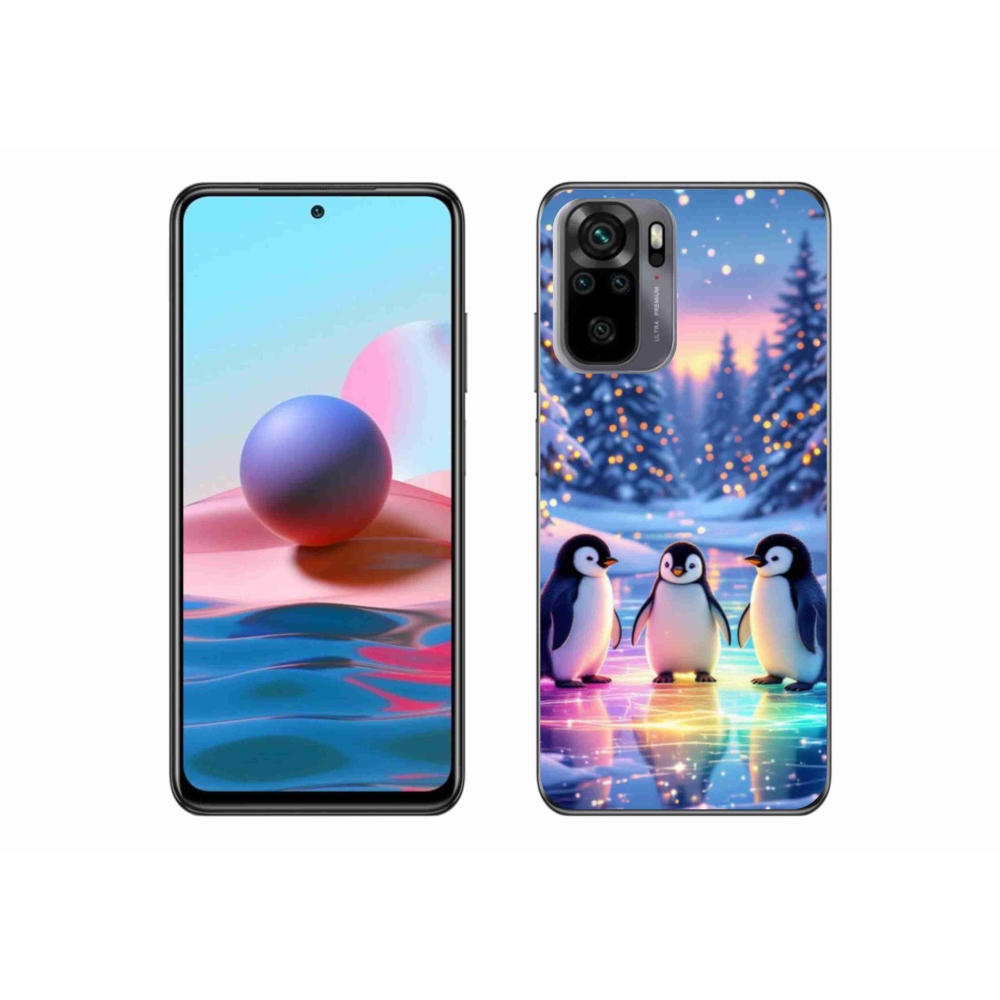 Gelový kryt mmCase na Xiaomi Redmi Note 10S - tučnáci