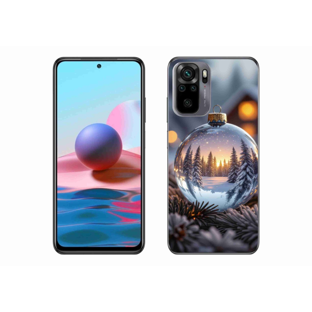 Gelový kryt mmCase na Xiaomi Redmi Note 10S - vánoční ozdoba