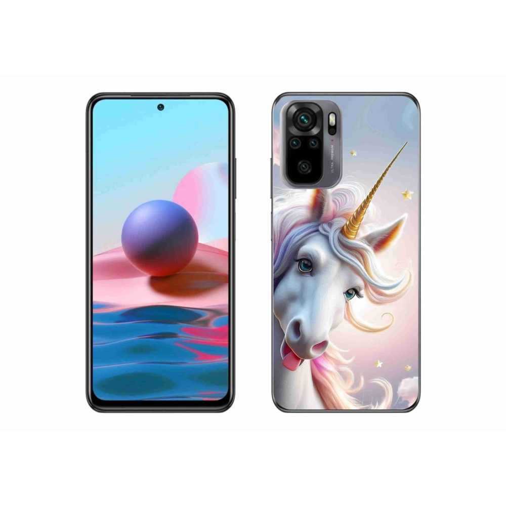 Gelový kryt mmCase na Xiaomi Redmi Note 10S - veselý jednorožec