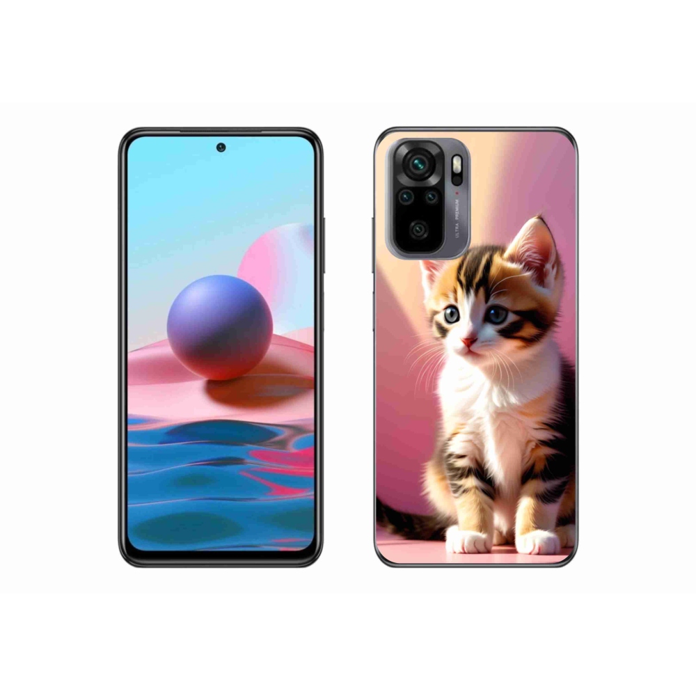 Gelový kryt mmCase na Xiaomi Redmi Note 10S - zvědavé kotě 2