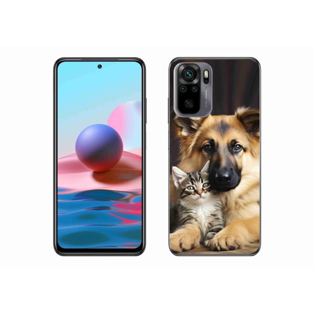 Gelový kryt mmCase na Xiaomi Redmi Note 10S - zvířecí přátelství