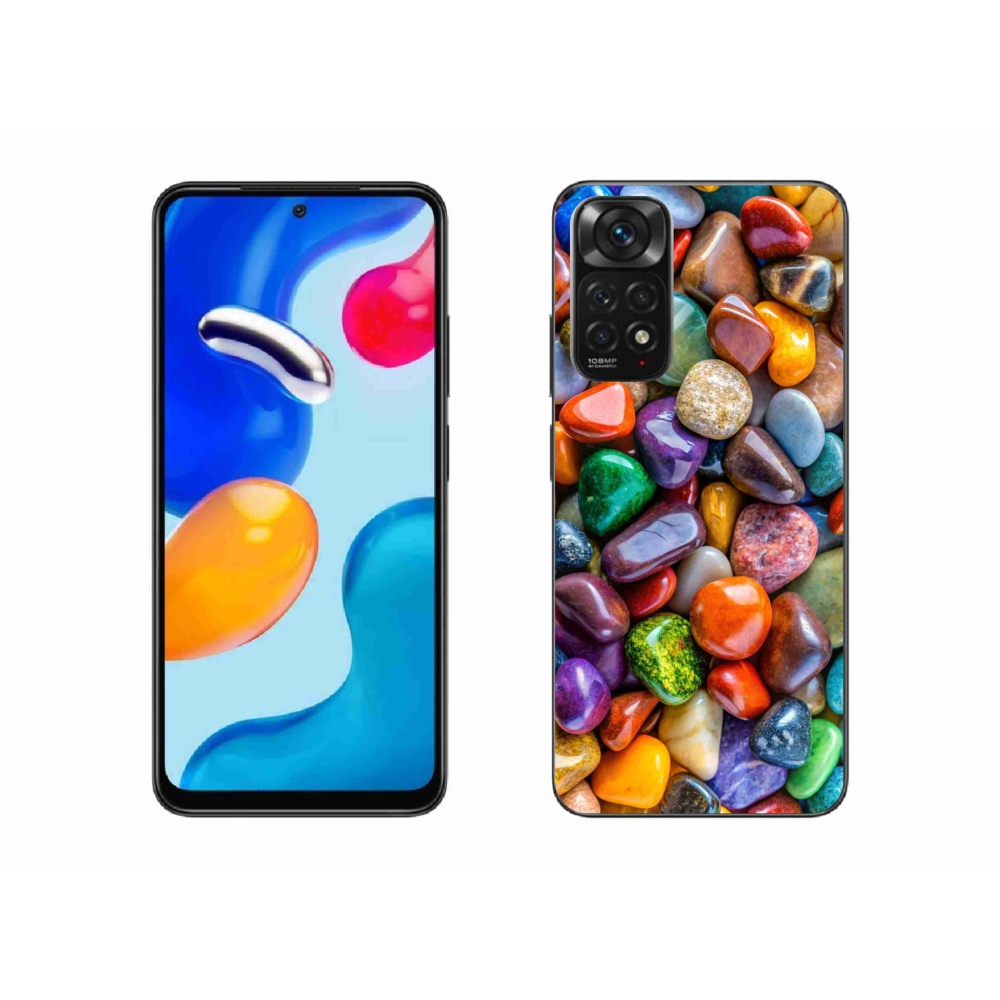 Gelový kryt mmCase na Xiaomi Redmi Note 11 4G - barevné kamínky