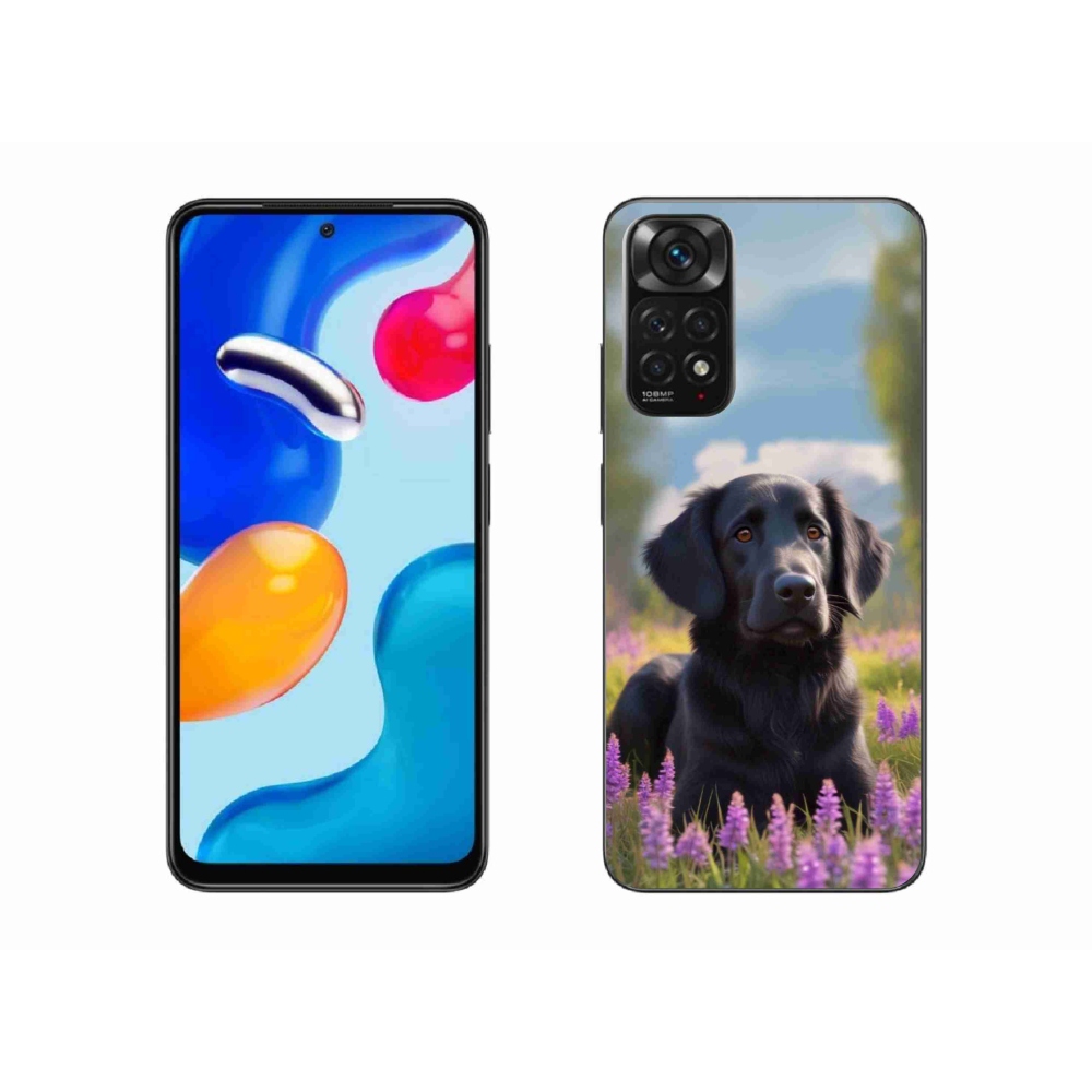 Gelový kryt mmCase na Xiaomi Redmi Note 11 4G - elegantní černý retrívr
