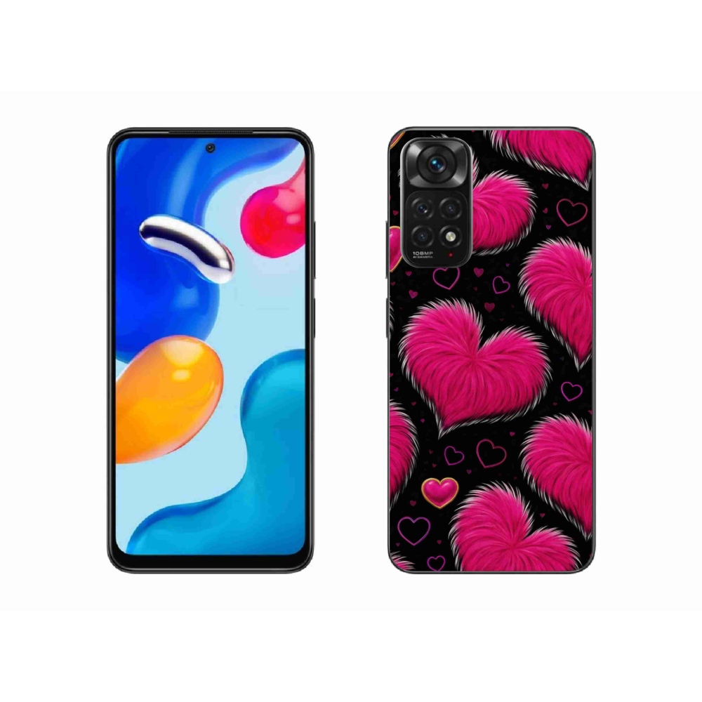 Gelový kryt mmCase na Xiaomi Redmi Note 11 4G - hebká srdce