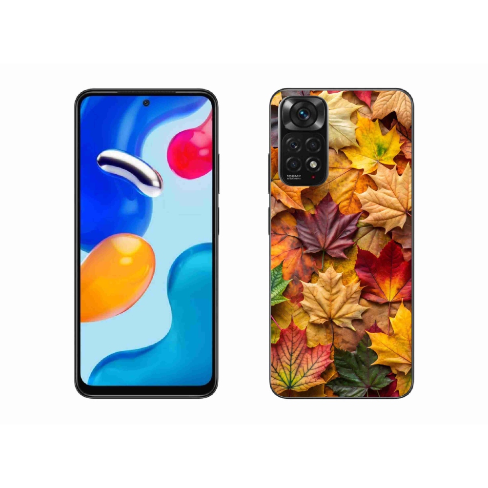 Gelový kryt mmCase na Xiaomi Redmi Note 11 4G - javorové listy 2