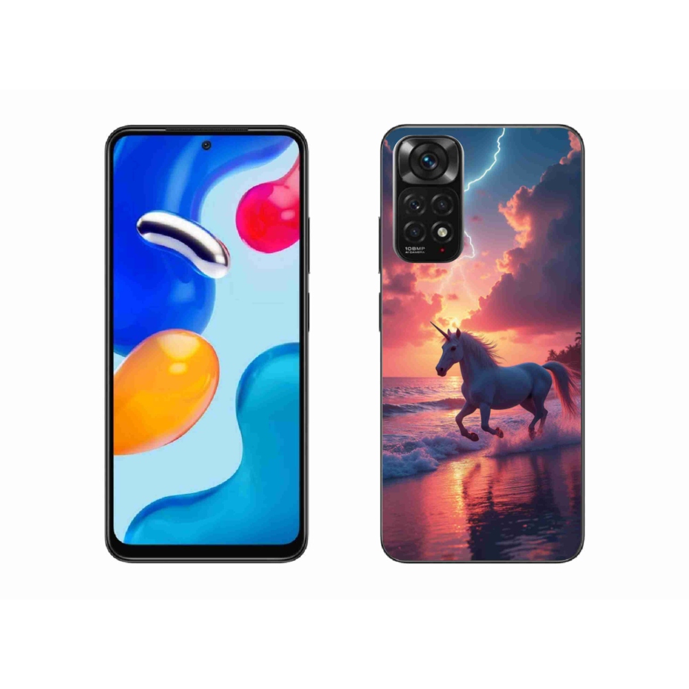 Gelový kryt mmCase na Xiaomi Redmi Note 11 4G - jednorožec na pláži