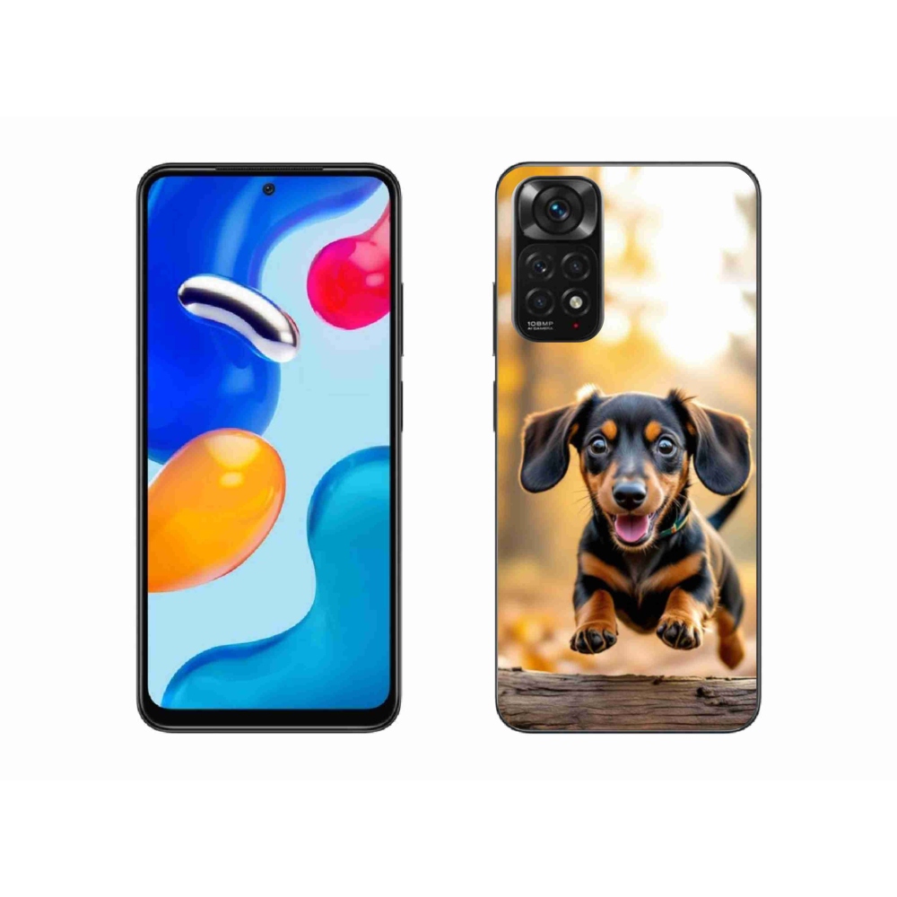 Gelový kryt mmCase na Xiaomi Redmi Note 11 4G - jezevčík 2