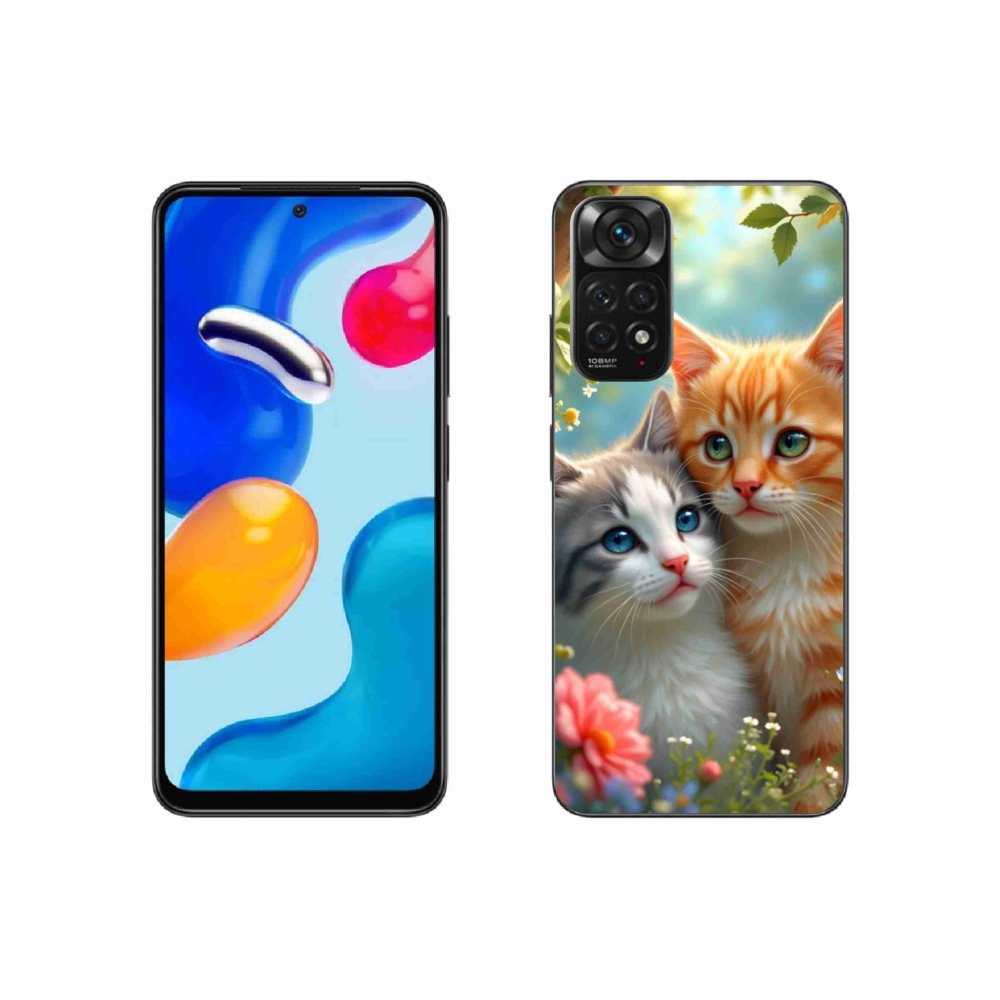 Gelový kryt mmCase na Xiaomi Redmi Note 11 4G - kočičí láska 2