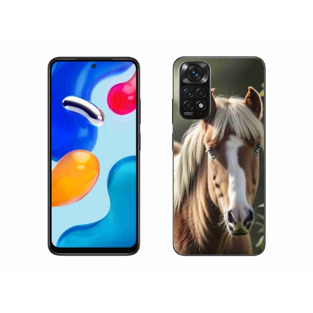 Gelový kryt mmCase na Xiaomi Redmi Note 11 4G - kůň se světlou hřívou