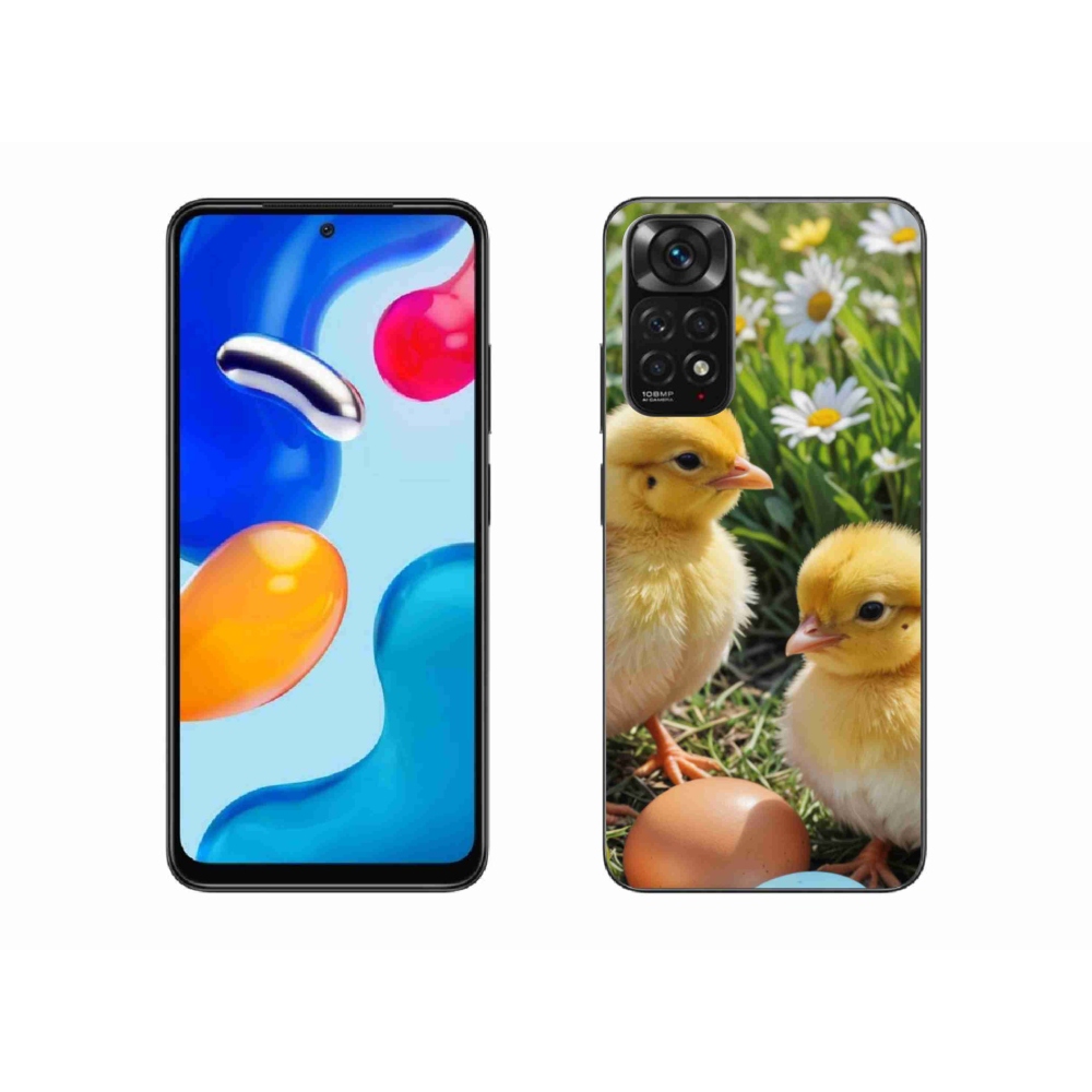 Gelový kryt mmCase na Xiaomi Redmi Note 11 4G - kuřátka