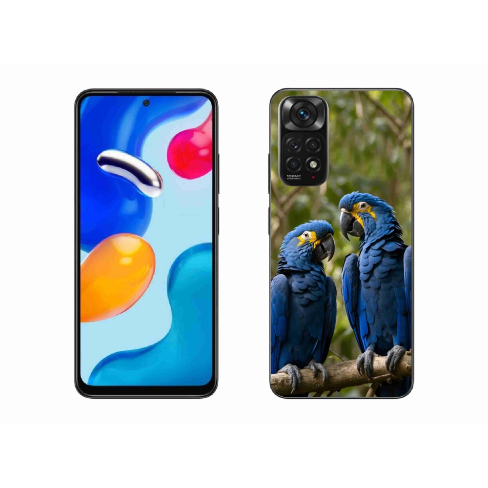 Gelový kryt mmCase na Xiaomi Redmi Note 11 4G - papouščí duo