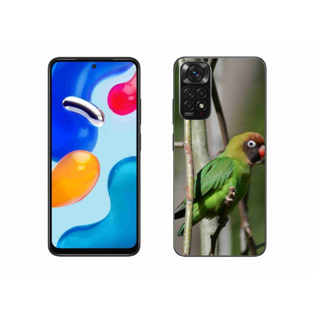 Gelový kryt mmCase na Xiaomi Redmi Note 11 4G - papoušek agapornis