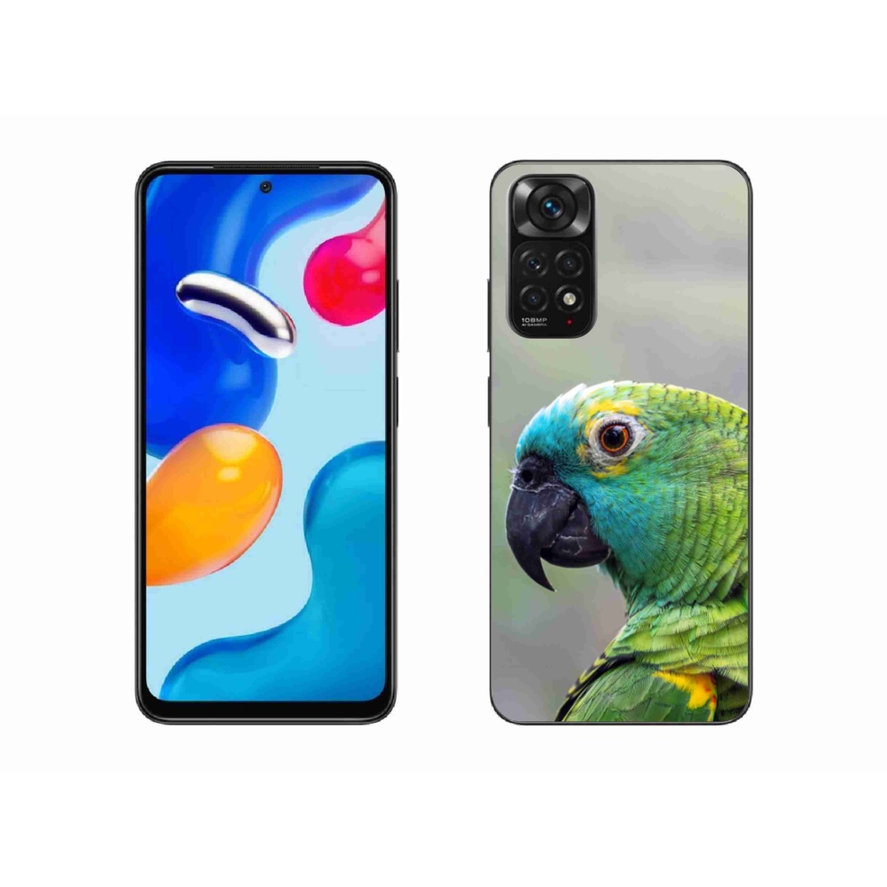 Gelový kryt mmCase na Xiaomi Redmi Note 11 4G - papoušek amazoňan