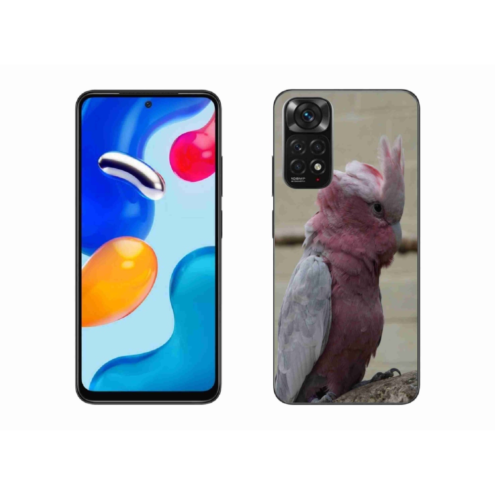 Gelový kryt mmCase na Xiaomi Redmi Note 11 4G - papoušek kakadu růžový