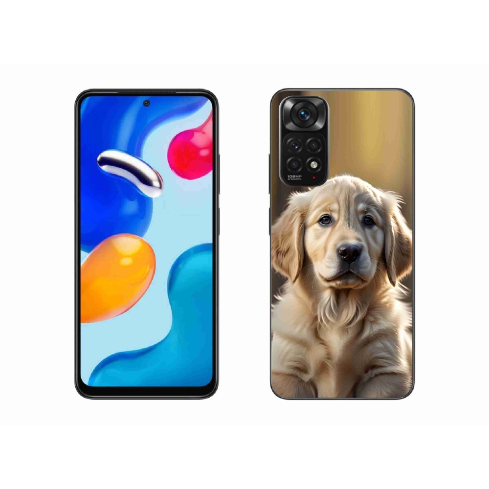 Gelový kryt mmCase na Xiaomi Redmi Note 11 4G - roztomilý zlatý retrívr