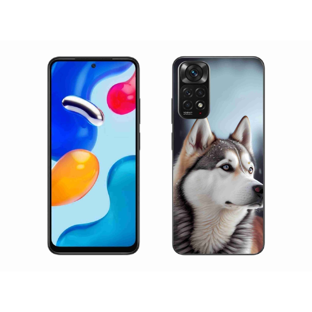 Gelový kryt mmCase na Xiaomi Redmi Note 11 4G - sibiřský husky